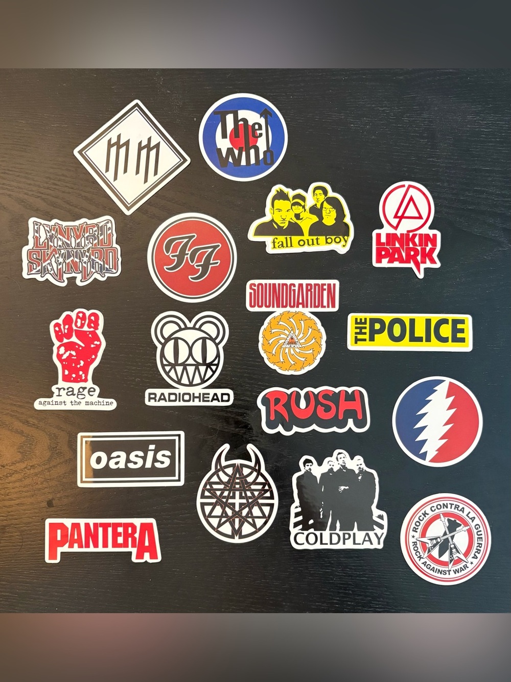 Rock Band Music Sticker Decals Bundle